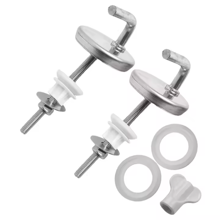 Juego De 2 Tornillos Ajustables Para Asiento De Inodoro Acero Inoxidable Parte Del Tapa De Inodoro Herramienta Manual Para El Hogar - 1