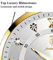 Reloj De Pulsera De Negocios Lujo POEDAGAR Para Hombre Resistente Al Agua Con Manos Luminosas Cuero De Alta Calidad Reloj De Cuarzo Moda Casual Regalo - details 8