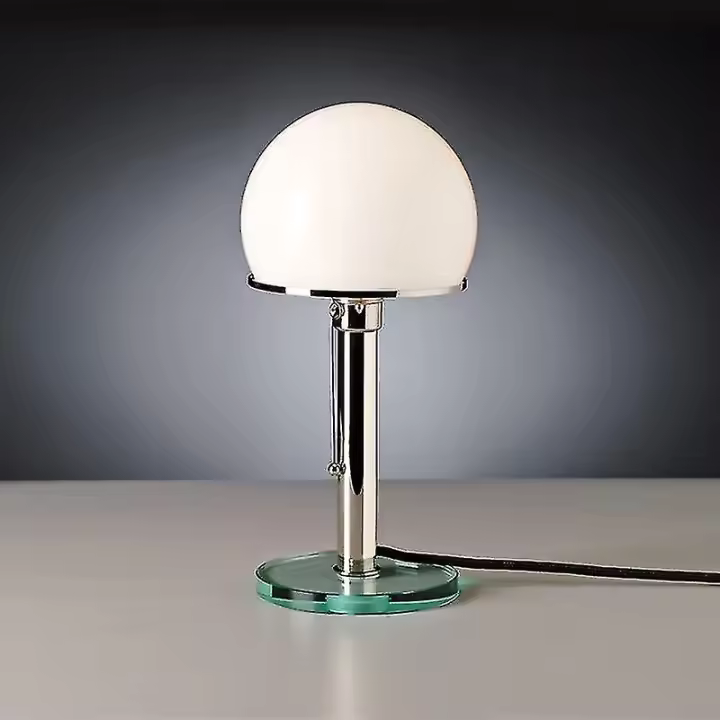 Bauhaus lámpara Simple Mesa de Vidrio Luz Para Sala de estar iluminación única - 1