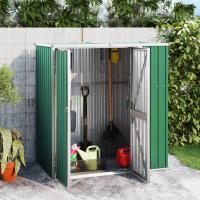 vidaXL Cobertizo Herramienta Acero Galvanizado Cubierta Organizador Color Antracita,  Verde,  Marrón y mas - details 1