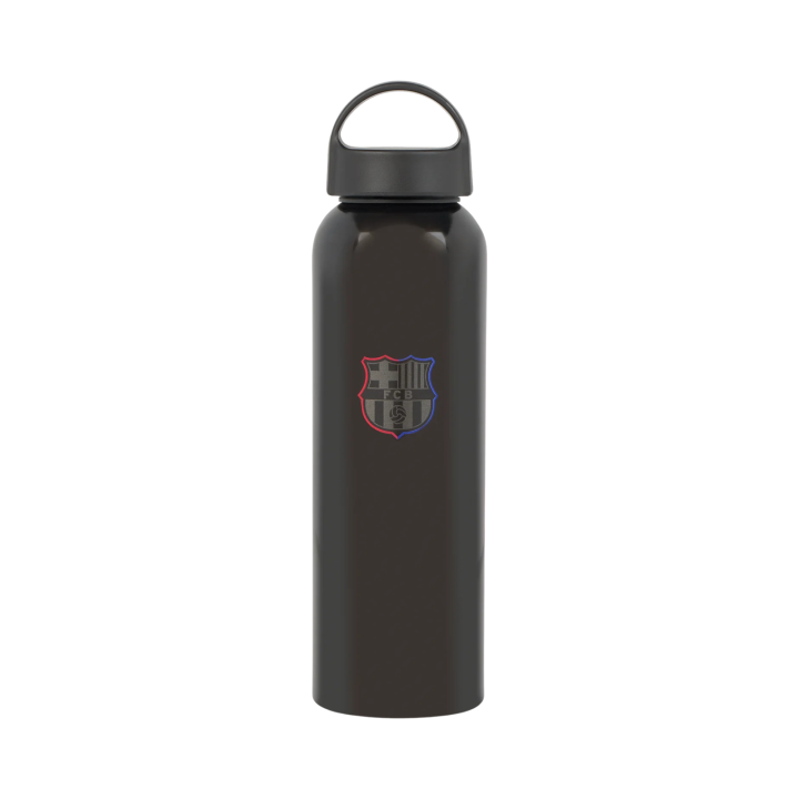 OFICIAL FC BARCELONA Botellín 2ª Equipación 24/25 - Botella para Agua de Alumino Original 600ml - Primera Equipación AWAY - Producto Original Licenciado con Sello Comprobable - Mr. Kuki® · Kukify your life!