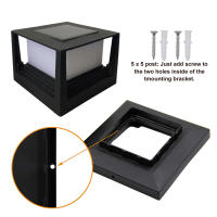 Lámpara Solar LED Impermeable Para Exterior Iluminación De Pared De Jardín Decorativa Para Camino Y Patio Luz De Columna Solar Para Jardín - details 11