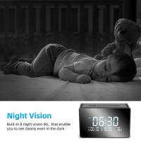 Dual Alarm Clock Wifi Camera With Temperature Monitoring HD 1080P Motion Detection Baby Nanny Camera Home Video Surveillance - details 8