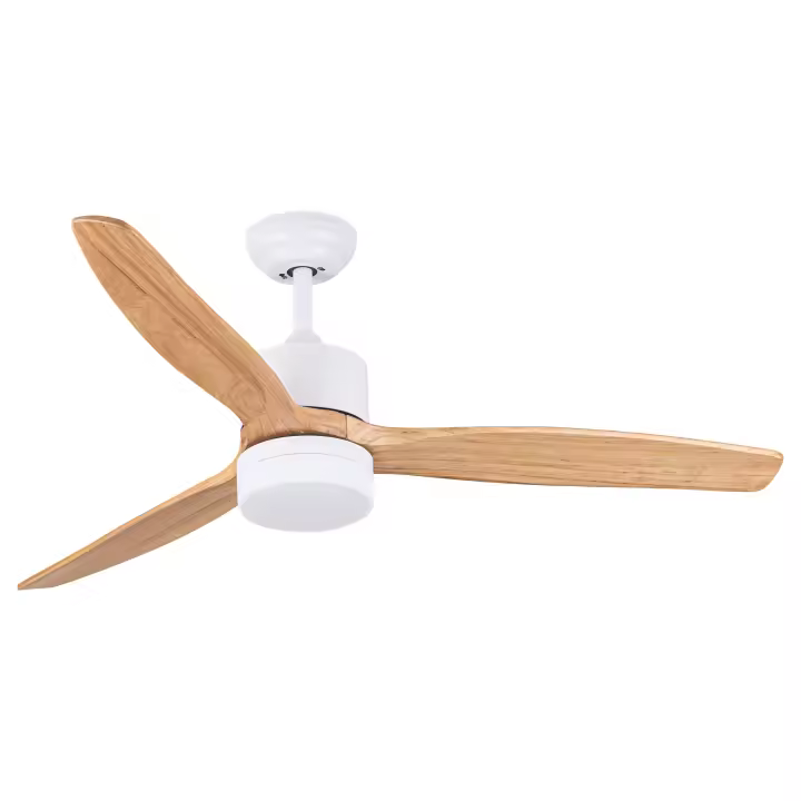 Ventilador de techo silencioso XTRELAMP MADSEN Motor DC BLANCO LED 18W Mando incluido - 1