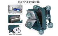 Mochila De Viaje Likros Grande Capacidad Impermeable Para Laptop Mochila De Negocios Para Hombres Y Mujeres Bolsa De Cabina Para Avión - details 1