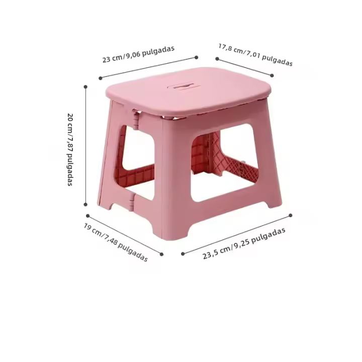 Taburete Plegable Y Portátil De Plástico Grueso 1 Pieza Para Uso Doméstico Y Exterior En Baños Y Exteriores Estilo Minimalista Moderno - 1