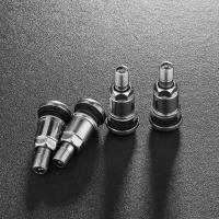 4Pcs Valvulas De Rueda Para Coche Y Motocicleta En Acero Inoxidable Con Cubiertas Antipolvo Para Neumáticos - details 1