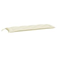 vidaXL Cojín de banco de jardín tela Oxford 150x50x7 cm Color Blanco crema,  Beige,  Azul y mas Cojín Decorativo de Asiento Cojines de muebles de salon - details 5