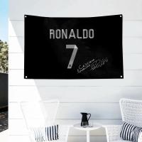 Bandera De Cristiano Ronaldo CR7 1PC Banderas Y Banderas De Polyester Para Exterior Decoración De Habitaciones Estilo Aesthetic Con Cuatro Agujeros - details 5
