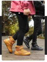 Botas De Invierno Para Niños Y Niñas Con Lining De Peluche Impermeables Y De Talla Ancha Para Actividades Al Aire Libre Resistentes Al Frío Con Cierre De Correas Y Punta Redonda - details 19