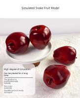 3/6 Manzanas Artificiales Realistas Para Decoración De Casa Cocina Y Fiestas Tamaño 3.1 Pulgadas Frutas Rojas Para Adornos - details 5