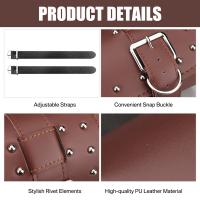 Bolsa De Sillín De Motocicleta De Cuero PU Para Harley Chopper Bobber Cruiser Sportster XL 883 1200 Bolsa De Herramientas Delantero Y Trasero - details 25
