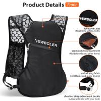 Mochila De Correr Ligera Para Hombre 2.5L Chaleco Transpirable Para Ciclismo Maratón Vela Bicicleta Escalada Deporte Al Aire Libre - details 4