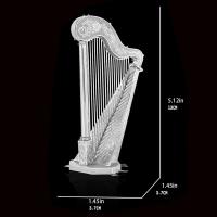 Puzzle 3D De Metal Harp Kit De Modelos DIY Cortado Por Láser Juguete De Rompecabezas Para Niños Material De Metal Origen China - details 1