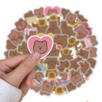 50PCS Pegatinas Lindas De Oso Pequeño Tierra Impermeables Para Teléfonos Móviles Portátiles Y Estuches De Bebida - details 3