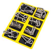 Juego De Rompecabezas Metálico Montessori 8Pcs/set IQ Mind Brain Teaser Educativo Para Niños Y Adultos Juguete Interactivo Alivio Mental - details 1