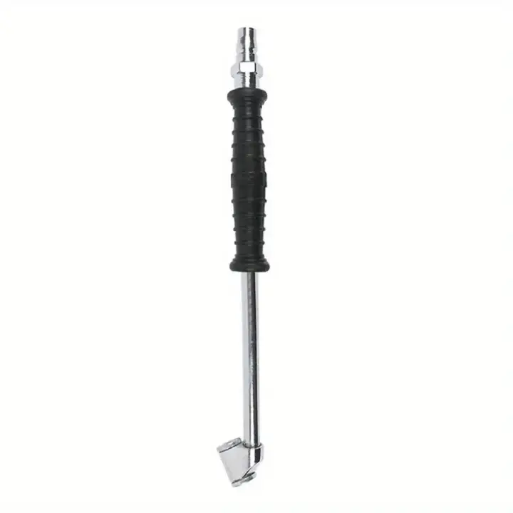 Adaptador De Neumáticos Para Coche Van Bicicleta Herramienta Metálica De Inflado De Neumáticos Con Mango De Goma Conector De Presión De Aire Para Compresor - 1