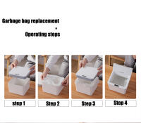 Papelera De Escritorio Mini Sensor 4/6L Cubierta Pequeña Para Baño Estilo Toque Material Plástico Forma Rectangular - details 19