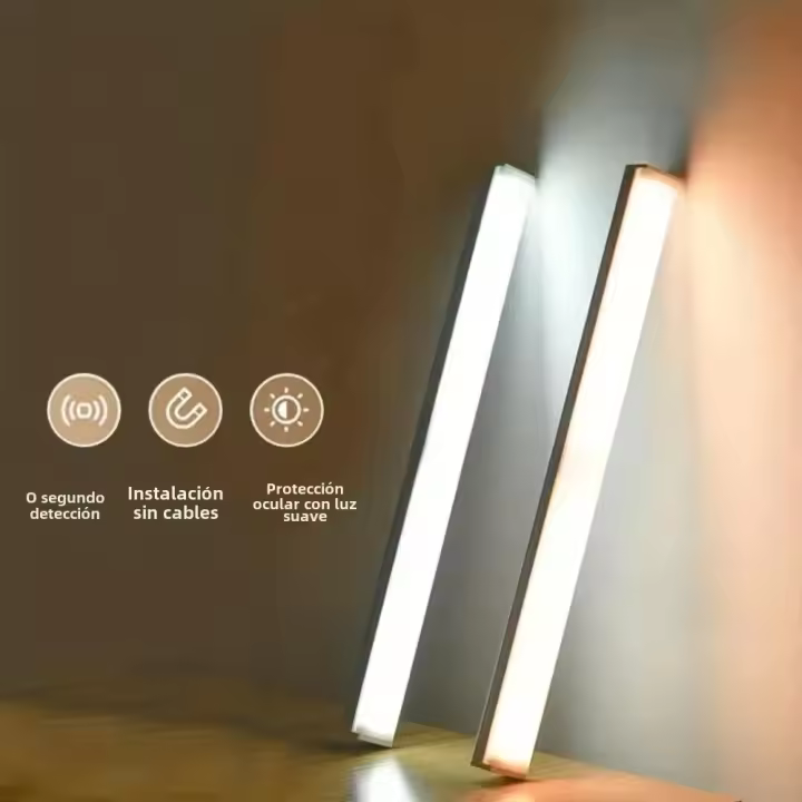 Luz De Noche LED Con Sensor De Movimiento Y Carga Inalámbrica Para Armario Cocina Escaleras Armario Decoración Del Hogar Luz De Gabinete 1pc - 1