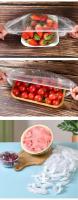 Cubiertas Elásticas Para Alimentos Reutilizables Y Desechables Plástico Fiel Cubiertas De Plato Para Cocina Ahorrador De Alimentos - details 6