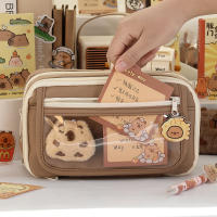 Estuche De Almacenamiento Para Lápices Con 9 Capas Gran Capacidad Bolsa Transparente Con Compartimentos Y Botón Magnético Para Acceso Facil Stationery - details 16