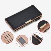 Monederos para mujer, billetera delgada plegable para mujer con bolsillo con cremallera, tarjetero fino para mujer, negro - details 2