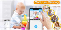 Monitor De Bebé WiFi 5G Cámara De Seguridad HD 1080P Con Seguimiento Automático Audio Bidireccional Mini Cámara Para Niños Doméstica Alexa - details 14