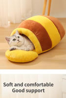Casa De Gato Four Seasons Plush Mat Almohadilla De Gato Pequeño Forma De Jarra De Miel Cesta De Mascotas Accesorios Para Mascotas - details 7