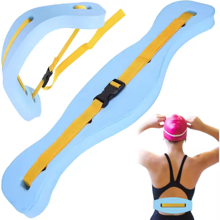 Cinturón de natación flotabilidad Ajustable cinturón Flotante EVA Aprendizaje de Aprendizaje Ayuda de flotación con Hebilla Resistente al frío Reutilizable para Entrenamientos de Piscina Baja. - 1