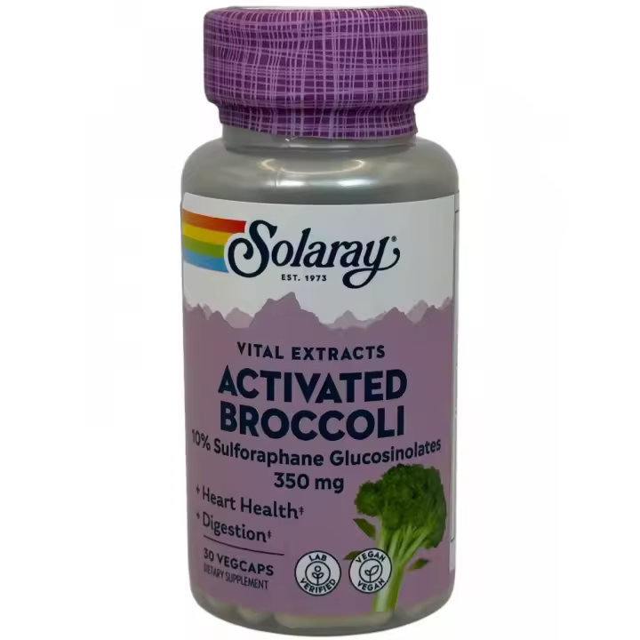 Brócoli activado (Vital Extracts) 350mg 30 cápsulas vegetales de Solaray - 1