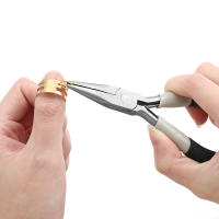 Kit De 3 Herramientas De Joyería 3 Estilos Pinzas Para DIY Reparación De Joyería Suministros Incluyen Pinza De Aguja Nariz Redonda Y Diagonal - details 4