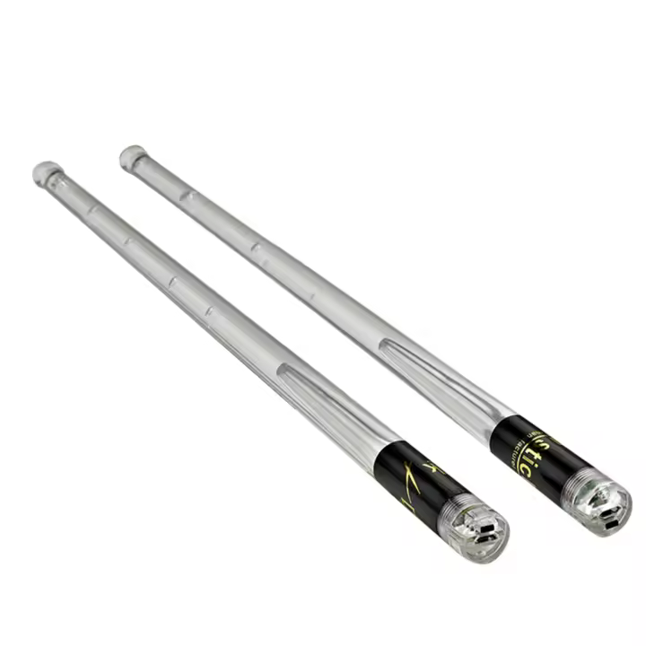 LED Light up Drumsticks Jazz Con 15 Luces Colores Gradientes Carga USB Con Interruptor ON/OFF Accesorio Para Batería - 1