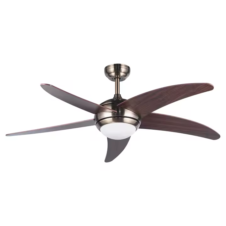 Ventilador de techo silencioso XTRELAMP RAGNAR Motor DC LED Cuero Mando incluido - 1