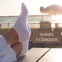 Calcetines Cortos de Deporte Para Hombre Y Mujer de Algodón. Accesorio Para Deporte, Trabajo Y Running 9 Pares blancos. 2 Tallas a elegir. essential by natural bio pharma - details 2