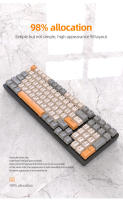 Teclado Mecánico Inalámbrico Ziyoulang K6 Con Panel De Metal Triple Modo Bluetooth RGB Intercambio Caliente De Teclas Ergonómico Para Escritorio Y Laptop - details 3