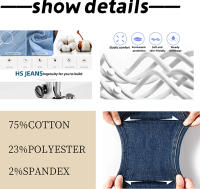Pantalones Vaqueros De Cintura Alta Para Mujer Con Detalle De Botón Y Ajuste Slim Fit En Azul Oscuro Con Estiramiento Cómodo Moda Casual Elegante - details 0