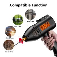 Soldadora de arco portátil de mano, máquina de soldadura eléctrica de 220 W, ajuste de corriente infinitamente inteligente, herramienta de bricolaje, 3900 V - details 7