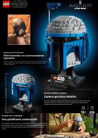 LEGO Star Wars 75408 Casco de Jango Fett - Kit de Maquetas para Adultos del Mandaloriano - Soporte, Placa de Identificación y Telémetro Ajustable - Regalo para fans de El Ataque de los Clones - details 0