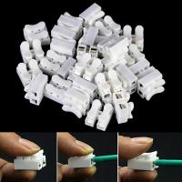 50pcs Conectores De Cable De Splice Rápido De 2 Poles Terminales De Chandelier Terminales Eléctricos Para Splicing Seguro En Cable - details 1
