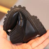 Botas De Invierno Calientes Para Niños Y Niñas Botines De Piel PU Con Peluche Moda Botas De Nieve Para Bebés Y Niños Pequeños - details 5