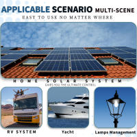 Controlador De Carga Solar PWM POWLSOJX 12V/24V Con Pantalla LCD Color Soporte Multibatería Voltaje Ajustable 10A/20A/30A - details 6