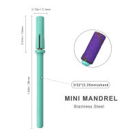 HYTOOS Bit De Mandril Para Mini Pulidoras De Uñas Color Caramelo 3.1mm Acero Inoxidable Accesorio Para Taladro De Uñas - details 1
