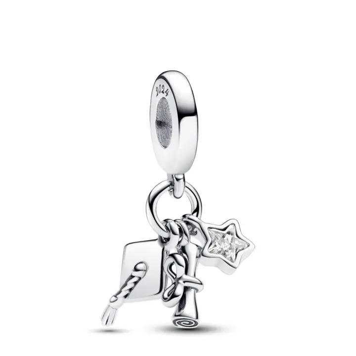Pandora Charm Colgante Triple Graduación 2024​ 793240C01 , para Mujer - 1