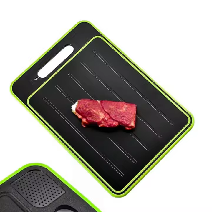 Tabla para Descongelar Alimentos + Tabla de Cortar (4 en 1) NK - Descongelar, Cortar, Rallador Especias y Afilador Cuchillos, Antiadherente y Antideslizante, 36.5 x 25 x 1cm (Apta para Lavavajillas) - 1