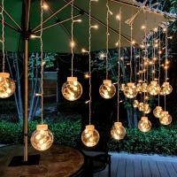 Lámpara De Bolitas De Cristal LED Para Jardín Y Decoración De Habitaciones Cadena De Luces Eléctricas Al Aire Libre Con Batería - details 6