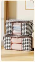 Caja De Almacenamiento Portátil De Gran Capacidad Visible Organizador De Ropa Para El Hogar Con Manijas Plegable a Prueba De Polvo Con Cierre De Cremallera - details 12