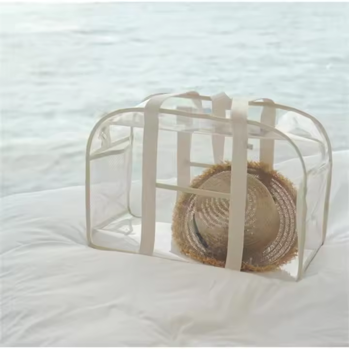 Bolsa de Playa transparente de PVC, impermeable, de viaje, de gran capacidad, para Mamá, para Nación, para la Guardia de partidos. - 1