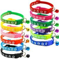 Collar Ajustable Para Perros Y Gatos Con Campana Y Huella Dactilar Colorida Accesorio Para Mascotas Collar De Seguridad Para Gatos Y Perros Recién Nacidos - details 1