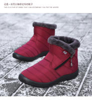 Botas De Invierno Para Mujer Impermeables Con Cremallera Botines De Invierno Botas De Nieve Con Forro De Peluche Corto - details 9