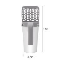 Cuchara Para Arena De Gato Con Saco De Recarga Herramienta De Limpieza Para Vaso De Inodoro Suministros De Gato - details 10